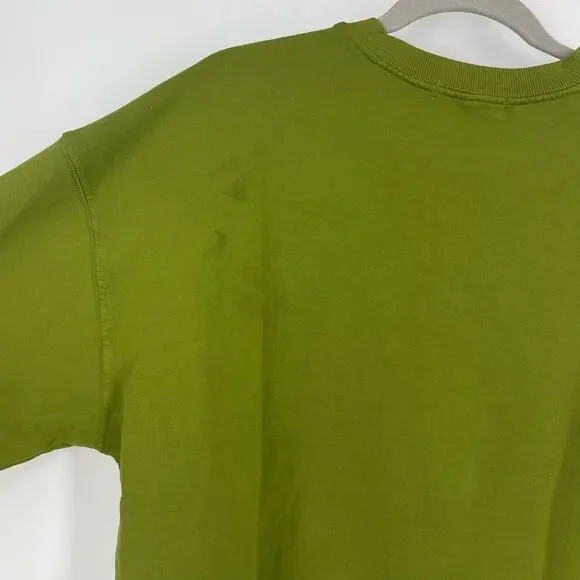 Daydreamer Johnny Cash Sunday Morning Coming Down Crew Sweatshirt Green Small - Picture 7 of 8